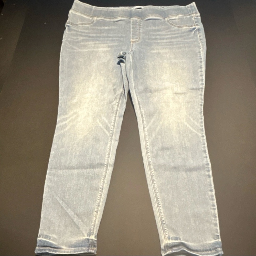 Old Navy Rockstar Super Skinny Jeggings Mid-Rise Light Blue Size 18